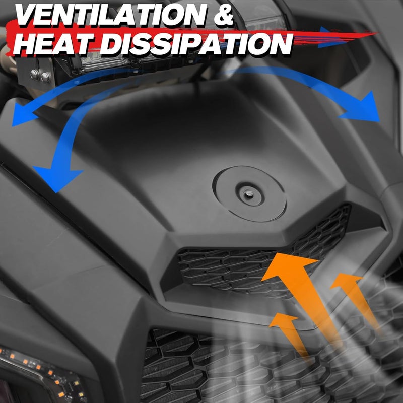 A & UTV PRO Maverick X3 Turbo Hood Scoop, Front Air Intake Kit for 2017-2024 2025 Can-Am Maverick X3 XDS XRS Max Turbo R Accessories, Replace OEM #705014313, 1PCS - Image 2
